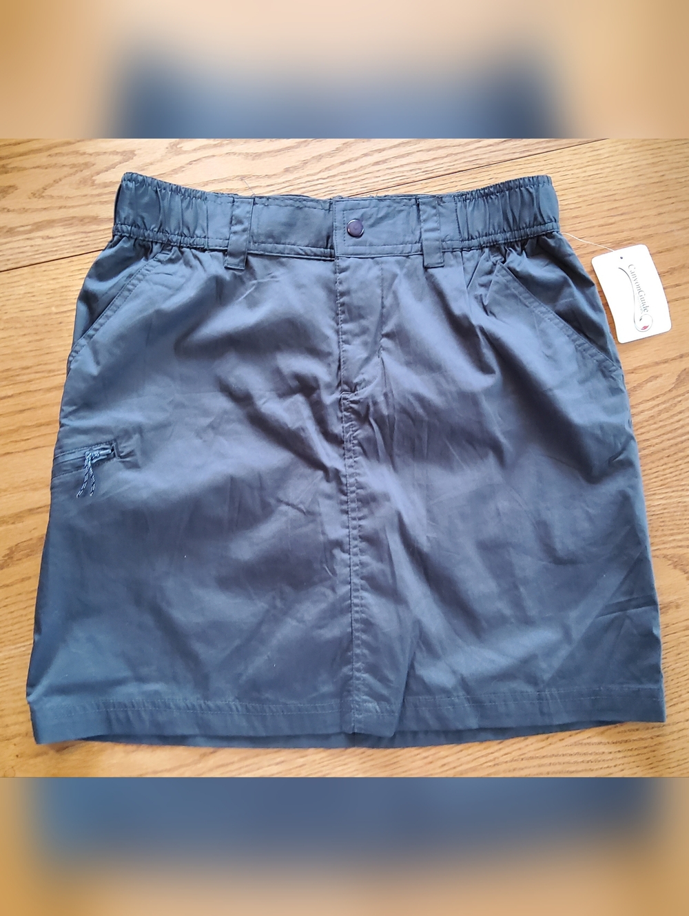 R34 Canyon Guide Outfitters Casual Elastic Waist Skort - Dark Gray NWT